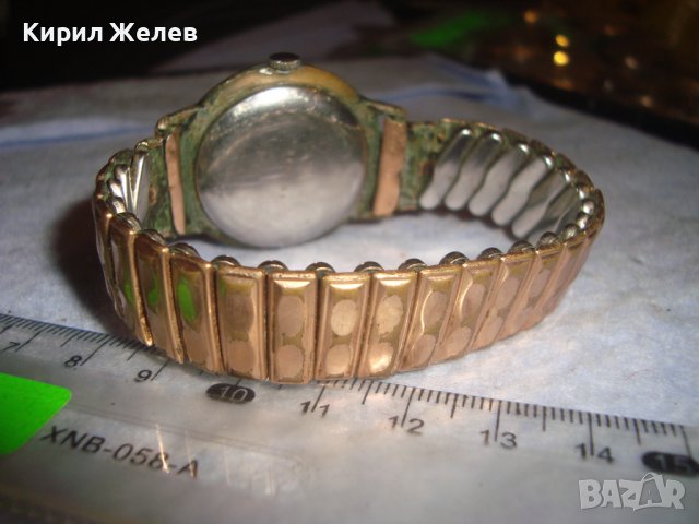 СТАР МЪЖКИ РЯДЪК НЕМСКИ или ШВЕЙЦАРСКИ РЕТРО ЧАСОВНИК ИНКАБЛОК с РАЗТЕГАЕМА ПОЗЛАТЕНА ВЕРИЖКА 28400, снимка 5 - Антикварни и старинни предмети - 37349327