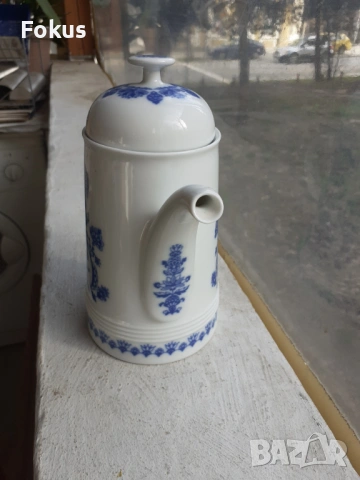 Чайник немски порцелан кобалт маркировка, снимка 2 - Антикварни и старинни предмети - 53388629