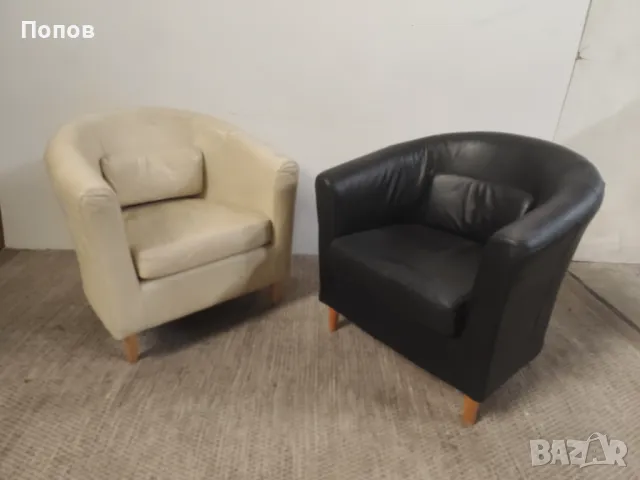 Клубни кожени кресла, снимка 3 - Дивани и мека мебел - 48169511