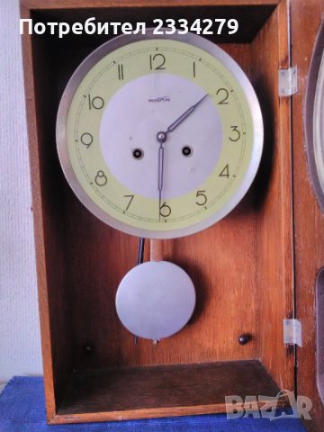 Стенни часовници,,Metron" механични с гонг., снимка 3 - Антикварни и старинни предмети - 40613609