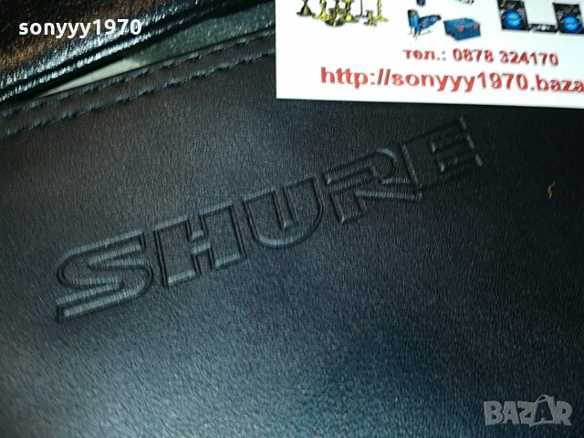 shure & shure-кожени калъфи за микрофони, снимка 9 - Микрофони - 28610068