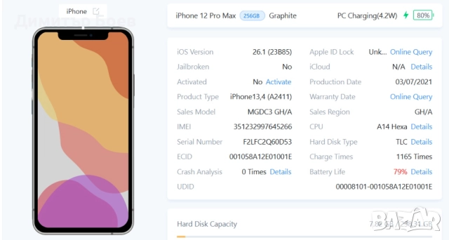 iPhone 12 Pro Max – Graphite, 256 GB, снимка 4 - Apple iPhone - 52834558