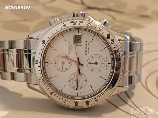 Longines admiral automatic chronograph, снимка 2 - Мъжки - 49537453