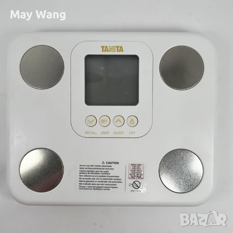 Електронен кантар анализатор Tanita BC730, за измерване на мазнините в тялото, Бял