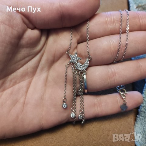 Сребърно колие (258), снимка 9 - Колиета, медальони, синджири - 44119758