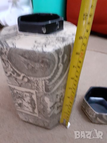 Гръцка Керамична ваза - урна с капак , снимка 5 - Декорация за дома - 38096963