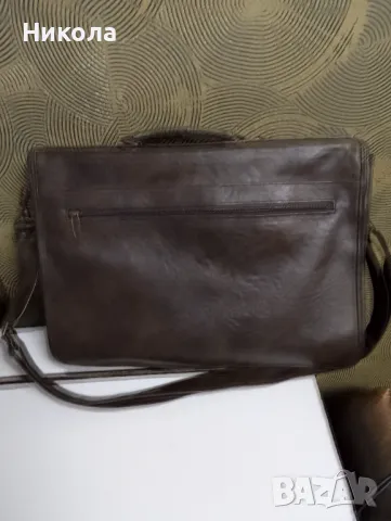 Мъжка чанта от естествена кожа, снимка 2 - Чанти - 49972511