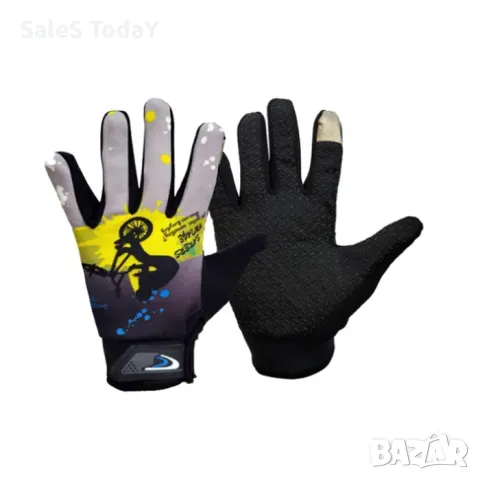 Детски ръкавици за колело, тротинетка, скутер, сиви