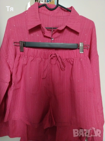 Розов дамски комплект 