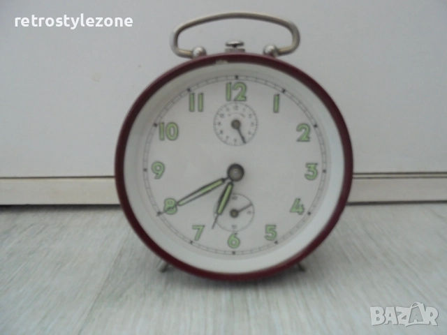 № 8302 Стар механичен часовник / будилник , снимка 5 - Антикварни и старинни предмети - 51967570