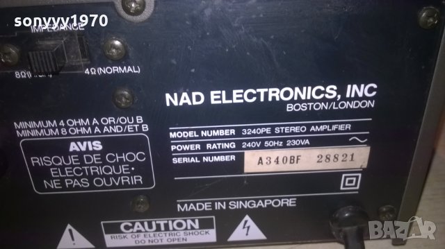 SOLD OUT-NAD STEREO AMPLI-ВНОС АНГЛИЯ, снимка 11 - Ресийвъри, усилватели, смесителни пултове - 27375791