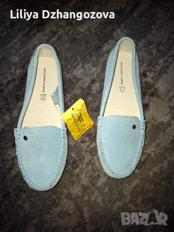Нови мокасини естествен велур 37номер , снимка 4 - Дамски ежедневни обувки - 52316483