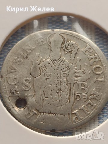 Сребърна монета 1/2 дукат 1709г. Рагуза уникат за КОЛЕКЦИОНЕРИ 26045, снимка 7 - Нумизматика и бонистика - 42999567