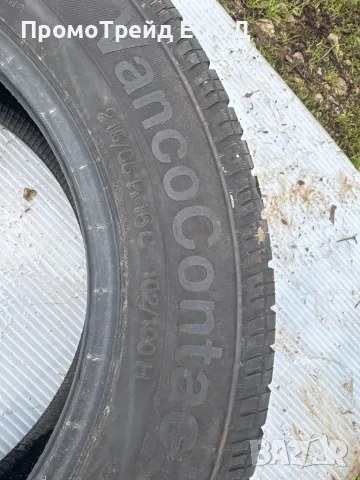 Два броя гуми Континентал летни Continental 215/65 R16 16” R16C, снимка 2 - Гуми и джанти - 49958713