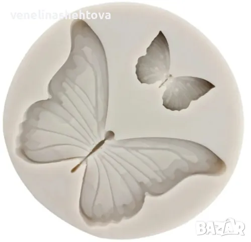  2 пеперуди Силиконов молд за гипс за фондан за декорация на торта , снимка 4 - Форми - 47505453