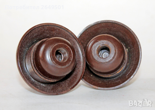Две стари бакелитени фасунги от 1940те Минт., снимка 4 - Колекции - 44881146