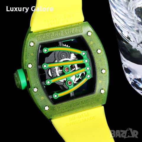 Мъжки часовник Richard Mille Green Lizard с автоматичен механизъм, снимка 8 - Мъжки - 36755003