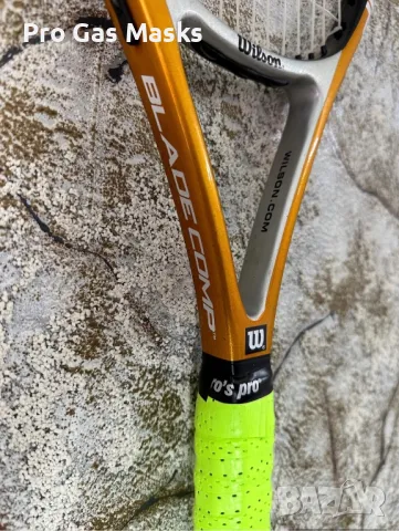 Професионална Тенис Ракета Tennis Racquet Wilson Blade Comp Graphite Titanium System New Grip 3, снимка 6 - Тенис - 49392616