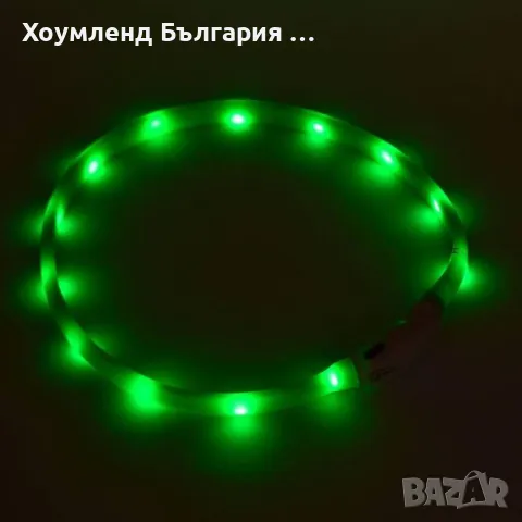 Светеща LED каишка за куче - Водоустойчива с USB презареждаща се батерия, снимка 5 - За кучета - 48770412