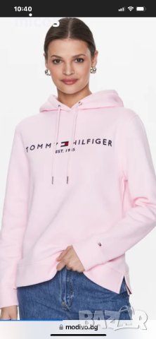 85 лв до 30.07!Tommy Hilfiger,original, суичър,страхотен розов цвят,нов, снимка 1 - Блузи с дълъг ръкав и пуловери - 43511508