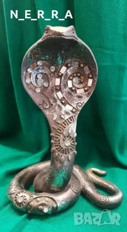 Фигура на змия от полирезан, снимка 5 - Статуетки - 49543001