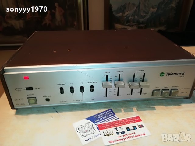 telemark a40 ретро усилвател 3105211618, снимка 2 - Ресийвъри, усилватели, смесителни пултове - 33059490