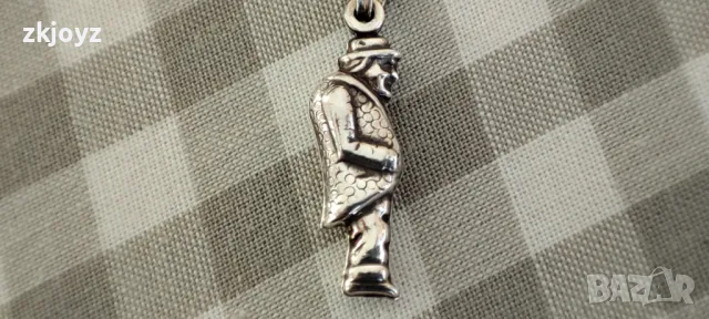 СРЕБЪРНА ВИСУЛКА ЧИЧО СКРУДЖ + ЛАНЕЦ 2.86 гр / проба 925, снимка 5 - Колиета, медальони, синджири - 48655443