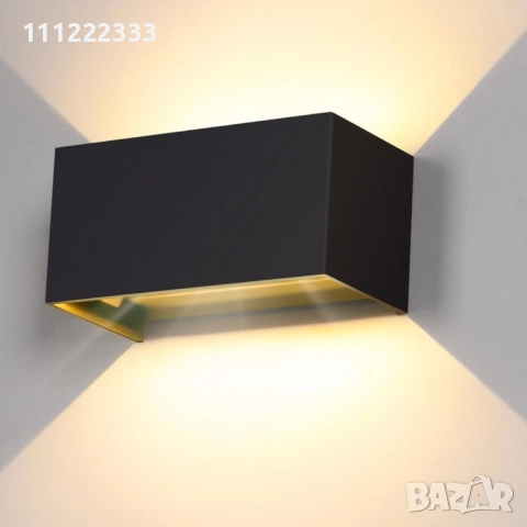 💡 Модерни фасадни LED лампи – единични, двойни и със сензор за движение 💡, снимка 2 - Лампи за стена - 52229397