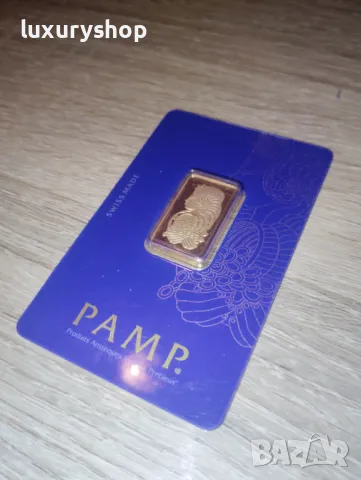 БЕЗПЛАТНА ДОСТАВКА! 10 грама златно кюлче PAMP Фортуна, Veriscan, снимка 4 - Нумизматика и бонистика - 47609413