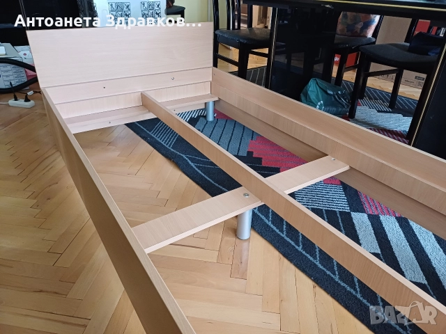 Единично легло с матрак и подматрачна рамка, снимка 4 - Спални и легла - 52790459