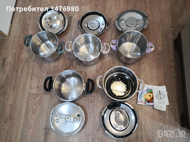 Тенджери под налягане, снимка 2 - Съдове за готвене - 52145126