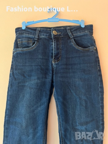 Дамски тъмно сини дънки S размер състав 68% памук 30% полиестер 2% еластант 👖👖👖, снимка 2 - Дънки - 52376356
