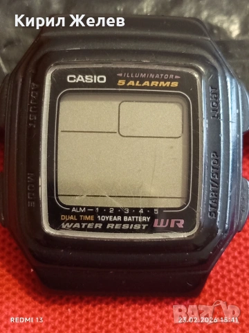 Винтидж електтронен часовник CASIO ILLUMINATOR рядък за КОЛЕКЦИЯ ДЕКОРАЦИЯ 47205