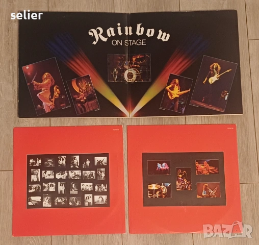 Rainbow ‎– On Stage Двойна плоча-GATEFOLD Издание 🇬🇧 UK 1977г Състояние на винила:NEAR MINT Състоя, снимка 2 - Грамофонни плочи - 53077618