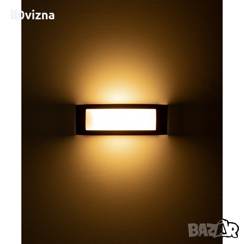 ФАСАДНО ОСВЕТИТЕЛНО ТЯЛО, АПЛИК, Е27, IP44, ЗА СТЕНА, ГРАФИТ, снимка 2 - Външни лампи - 38057022