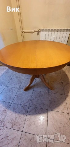 Маса за кухня/трапезария масивно дърво разтегателна, снимка 3 - Маси - 53512211