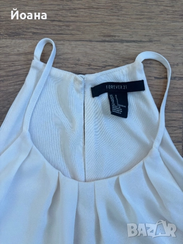 Бял официален потник Forever21, снимка 3 - Потници - 52983457