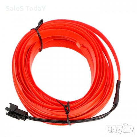 Интериорна LED лента за кола, 2м., 12V, червен, снимка 4 - Аксесоари и консумативи - 33256892