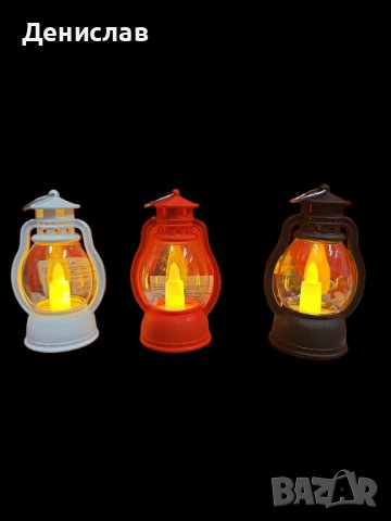 Декоративен светещ фенер тип ретро спиртна лампа, снимка 2 - Декорация за дома - 43097282