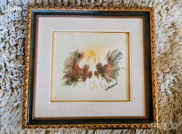 Методи Душков красив акварел. 