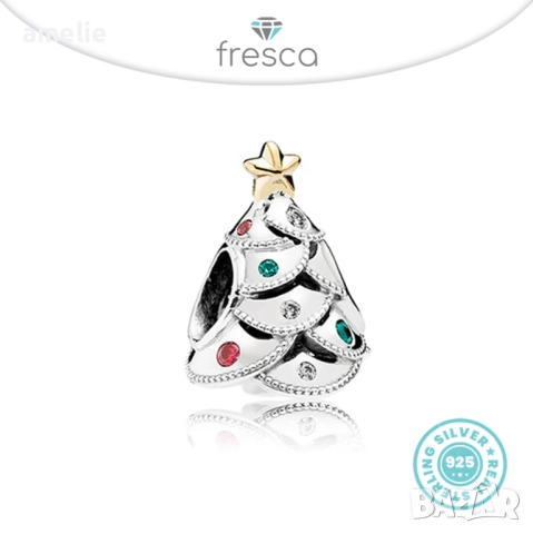 Колекция Коледни талисмани Fresca по модел тип Пандора Pandora с печати S 925 Fresca Christmas , снимка 3 - Други - 52636572