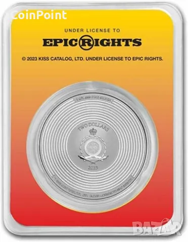 Сребърна колекционерска монета KISS, снимка 2 - Нумизматика и бонистика - 47768894