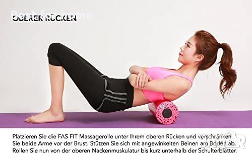 Иога- пилатес- масажна ролка Fascia Fitness Set 2 в 1 , снимка 3 - Йога - 33017985