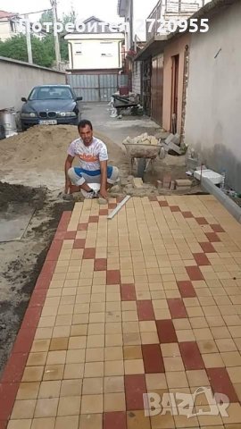 Редене на тротоарни плочки бордюри павета , снимка 14 - Други ремонти - 33563404