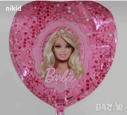  Барби сърце фолио фолиев балон хелий или въздух парти рожден ден, снимка 2 - Други - 36075076