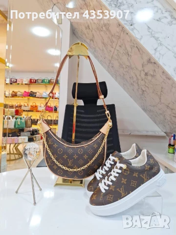 Louis Vuitton маратонки+чанта, снимка 3 - Маратонки - 51429804