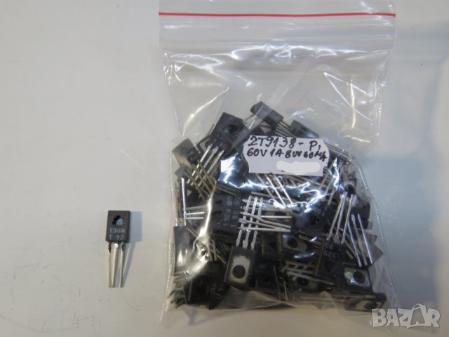 Транзистор, транзистори 2Т9138 - BD138=2T9138 TO-126, , SI-P NF/L 60V 1.5A 12.5W , TO-126 , снимка 2 - Друга електроника - 28410105