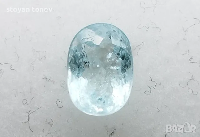 Рядък светло син Параиба турмалин - 1.37кт.! Сертифициран! Нов!, снимка 6 - Други - 48647232