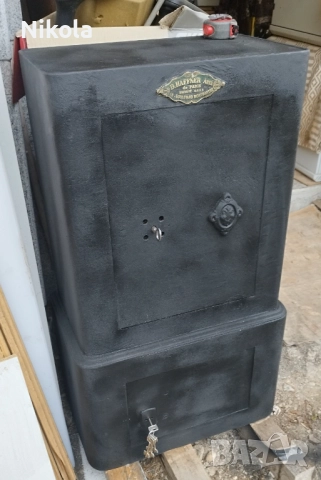 B,Haffner Aine Метална каса - сейф за цености или оръжие 35/55/96см антикварен