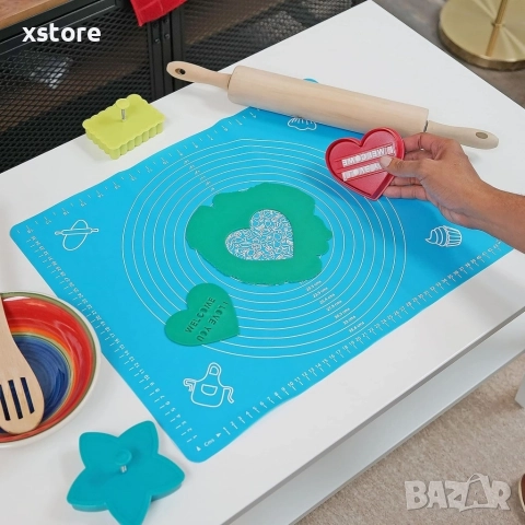 Силиконова постелка за печене, точене и месене, снимка 8 - Други стоки за дома - 52699046